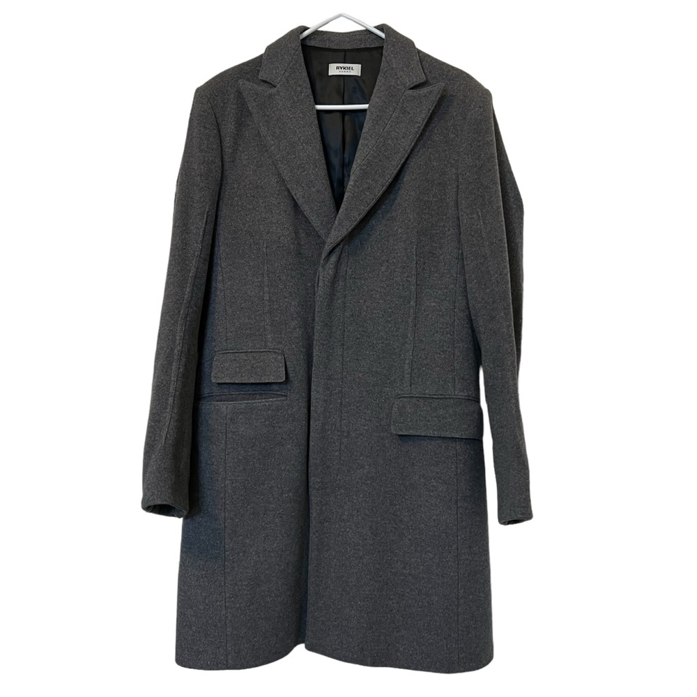 Rykiel Homme by Sonia Rykiel Vintage gray wool trench coat size 52/XL